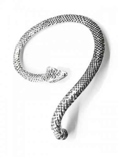 Кафф Змея, черненое серебро (без хвоста) EC0130