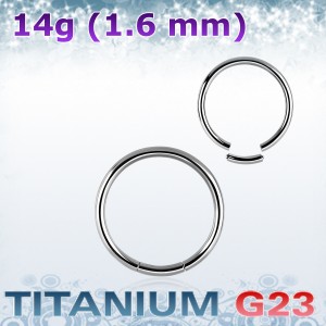 Кольцо сегментное 1,6 мм. Титан. SEG14Ti