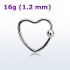 Кольцо-сердце 1,2 мм. HCR16