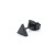 Серьга-гвоздик. Треугольник. SE0258 (чёрный)
