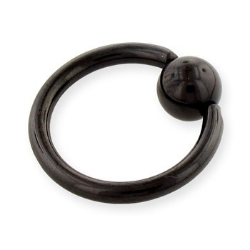 Кольцо 1,6 мм. Чёрное титановое покрытие. BCRTB14