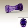 Плаг-кристалл из цельного циркона. Фиолетовый PL310-3M/928
