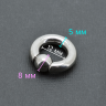 Кольцо 5 мм для пирсинга Принц Альберт. Шарик на пружине. BCR4-SL