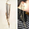 Кафф Шипы длинные, чёрный с золотом KF910