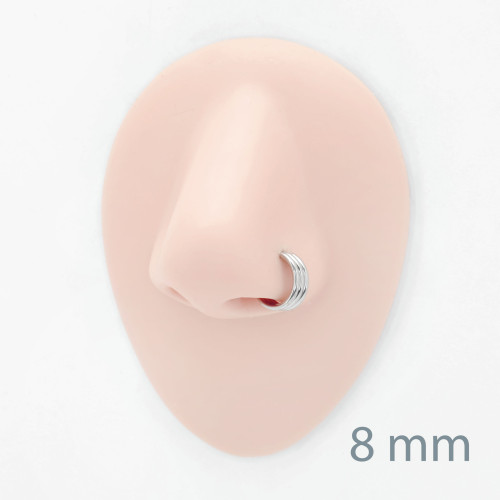 Кольцо сегментное 1,2 мм кликер тройное. Титан. HSEGTA016