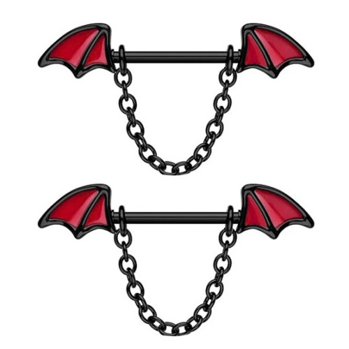 Украшения для пирсинга сосков. Крылья. Пара. SNP8618-2