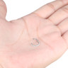 Кольцо сегментное 1,2 мм кликер с опалом. Титан. HSEGTAS017