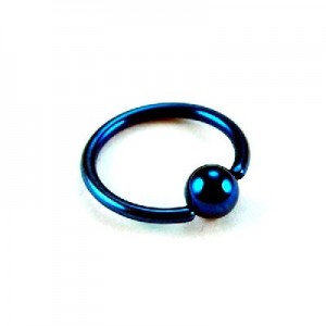 Кольцо 1,2 мм. Синее анодированное. BCRT16b/б. Брак