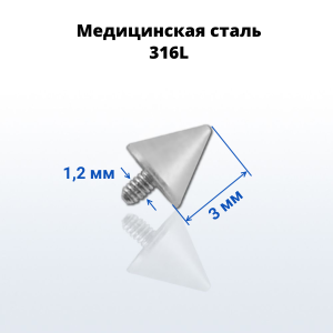 Конус интернал (резьба 1,2 мм, тип 3). ICN4