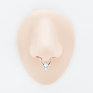 Кольцо 1,2 мм. Вставка с опалами. BCRJ04