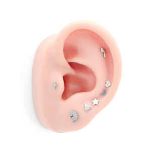 Интернал-лабрета 1,2 мм. Титан. Месяц 3,5 х 2,5 мм. ILT1168