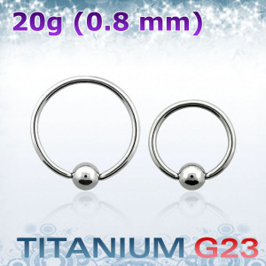 Кольцо 0,8 мм. Титан. BCRTi20