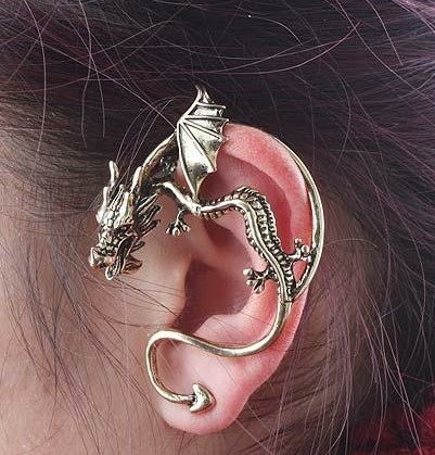 Кафф Дракон, серебро EC983