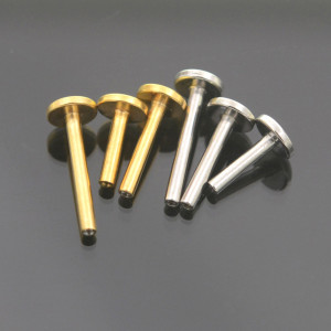 Стержень интернал-лабреты 1,2 мм (резьба 1,0 мм тип 2), золотое анодирование. Титан. XLIAT2