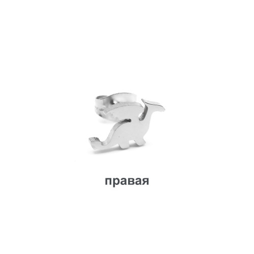 Серьга-гвоздик. Дракон. SE0519