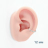 Серьги-кликеры 1,6 мм. Титан. Пара. SK1637-2