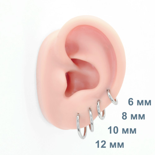 Серьги-кликеры 1,6 мм. Титан. Пара. SK1637-2