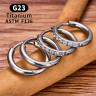 Серьга-кликер 2 мм. Титан, кристаллы. SK1676