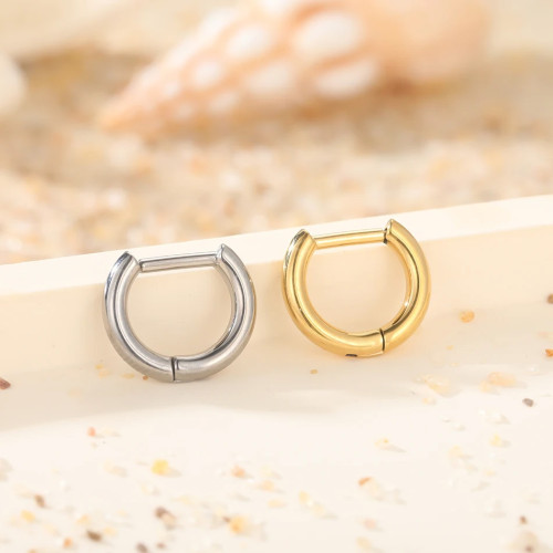 Серьга-кликер 2 мм D-кольцо. Титан. SK5638