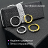 Серьги-кликеры 2 мм. Титан, кристаллы. Пара. SK1676-2