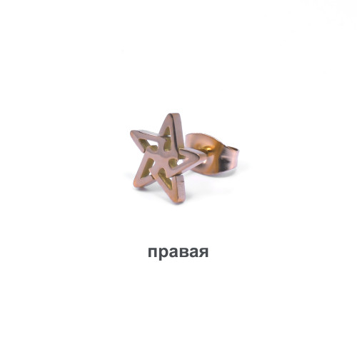 Серьга-гвоздик. Звезда. SE2997
