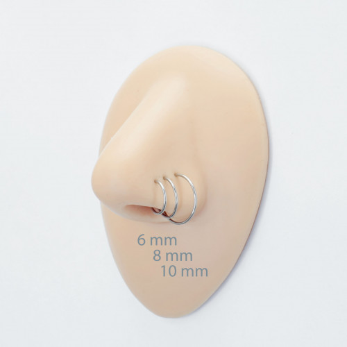 Кольцо для пирсинга носа, анодирование. BNM248