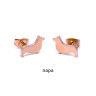 Серьги-гвоздики. Корги. SE3007-2
