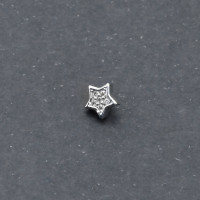 Интернал-накрутка для микродермалов и пирсинга с стержнем 1,6 мм. Звездочка. IJF0206