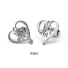 Серьги-гвоздики. Музыкальное сердце. SE3008-2