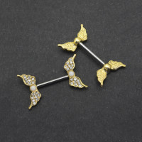 Украшение для пирсинга соска. Крылышки. SNP0432