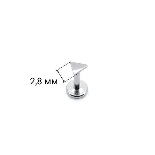 Интернал-лабрета 1,2 мм. Титан. Треугольник 2,8 мм. ILT1164