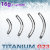 Стержень банана 1,2 мм. Титан. XBNET16 (6 мм)