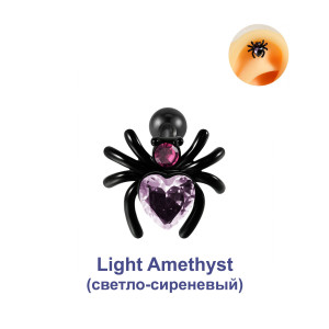 Штанга 0,8 мм, черное титановое покрытие. Паук. ES0574