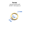 Кольцо 1,2 мм. Титан. Шарик с кристаллом, золотое анодирование. BCRTCA16g Кольцо 1,2 мм. Титан. Шарик с кристаллом, золотое анодирование. BCRTCA16g