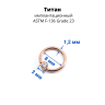 Кольцо 1,2 мм. Титан. Шарик с кристаллом, анодирование розовое золото. BCRTCA16rg Кольцо 1,2 мм. Титан. Шарик с кристаллом, анодирование розовое золото. BCRTCA16rg