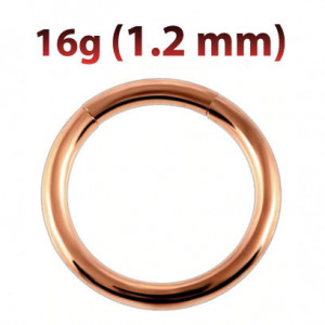 Кольцо сегментное 1,2 мм. Анодированние розовое золото. SEGTA16rg