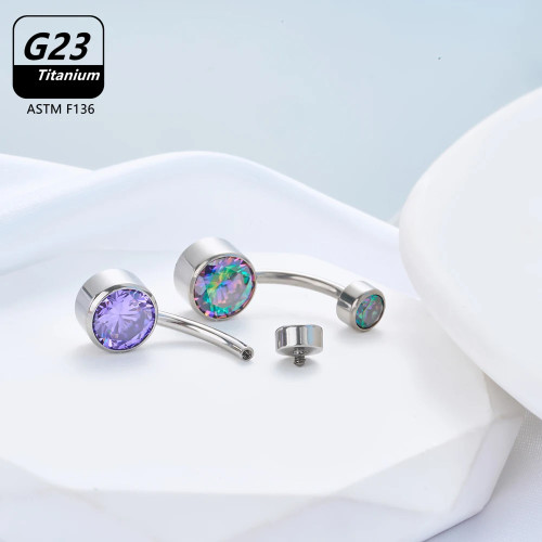 Интернал украшение для пирсинга пупка. Титан. IBNTJ7868