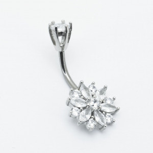 Украшение для пирсинга пупка. Цветок. MCDZ45571