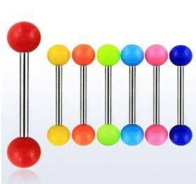 Штанга 1,6 мм. Титан, акриловые шарики 5 мм. BBSAT