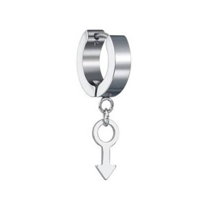 Серьга-кликер с подвеской Щит и копье Марса. SK5803