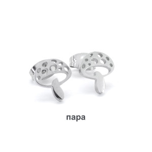 Серьги-гвоздики. Пара. Мухоморы. SE1274-2
