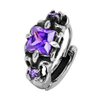 Серьга-кликер Лилия Amethyst. SK902