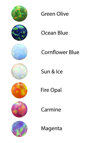 Интернал-лабрета 1,2 мм. Опал 3 мм. LBSO0538