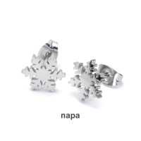 Серьги-гвоздики. Пара. Снежинки. SE2085-2