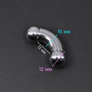 Интернал-банан для пирсинга Принц Альберт 10 мм. BNPB00