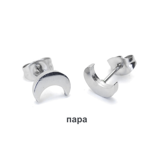 Серьги-гвоздики. Пара. Месяц. SE2090-2