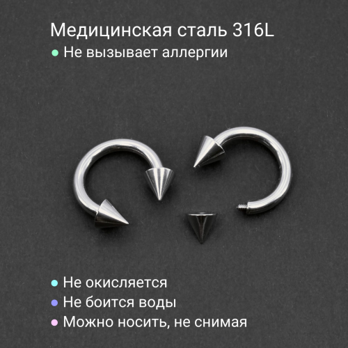 Циркуляр 2,5 мм, конусы. CBRCN10