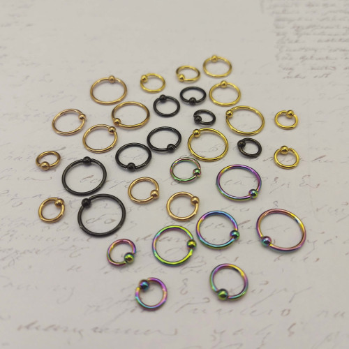 Кольцо 1,2 мм. Титан. Чёрное анодирование. UTBCRE16