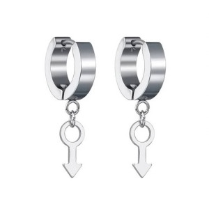 Серьги-кликеры с подвеской Щит и копье Марса. Пара. SK5803-2
