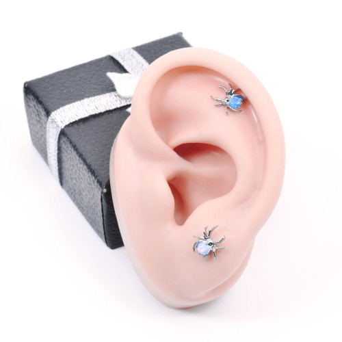 Интернал-лабрета 1,2 мм. Паук. Титан. Опалы. ILT3778